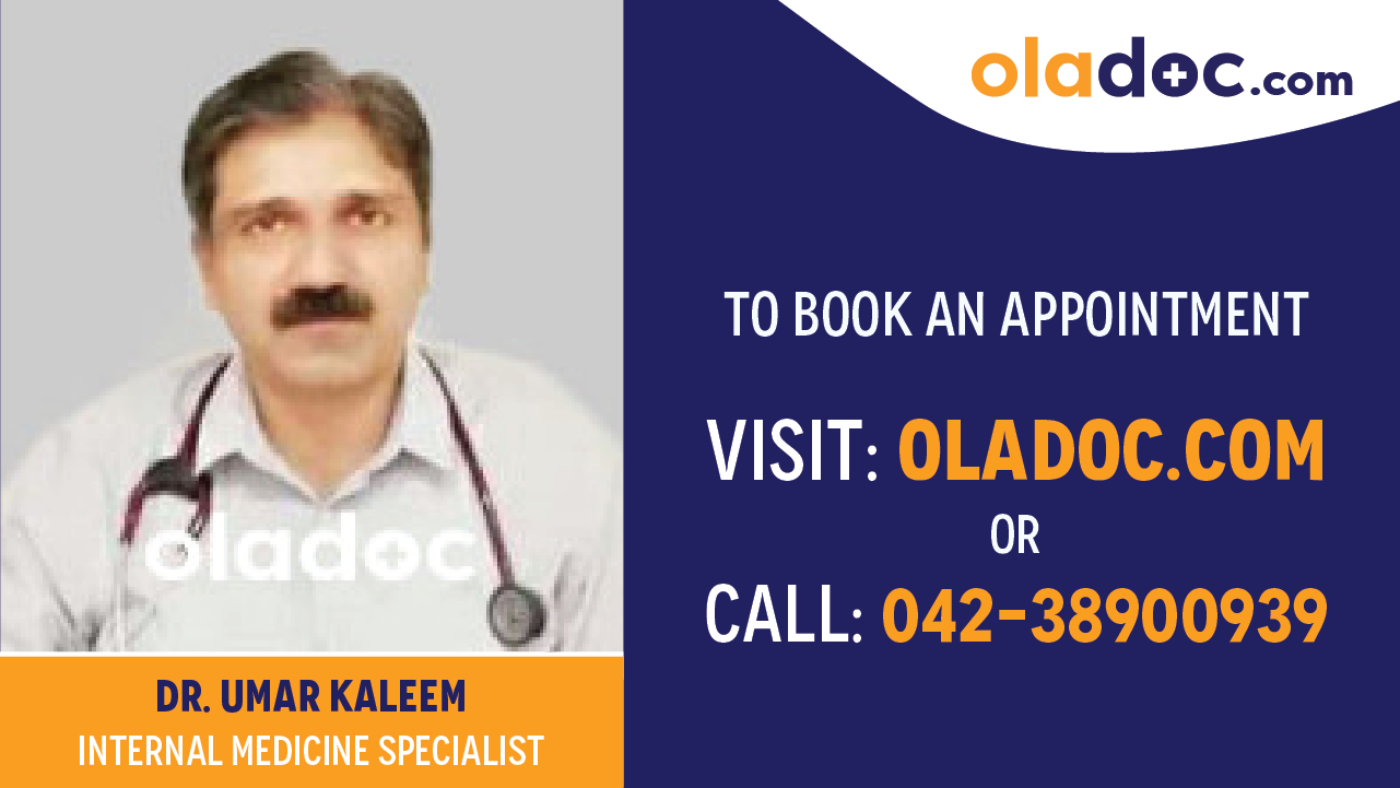 Book appointment with Dr.Umar Kaleem-best Internal Medicine Specialist in Rawalpindi